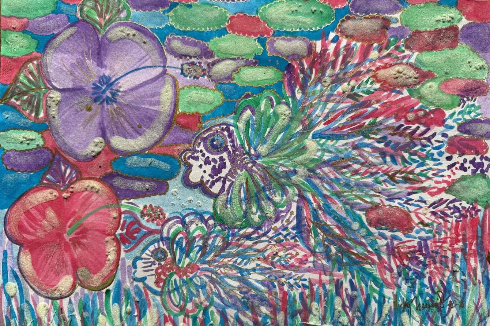 Two Flowers, Two Fish: A Garden Under the Sea