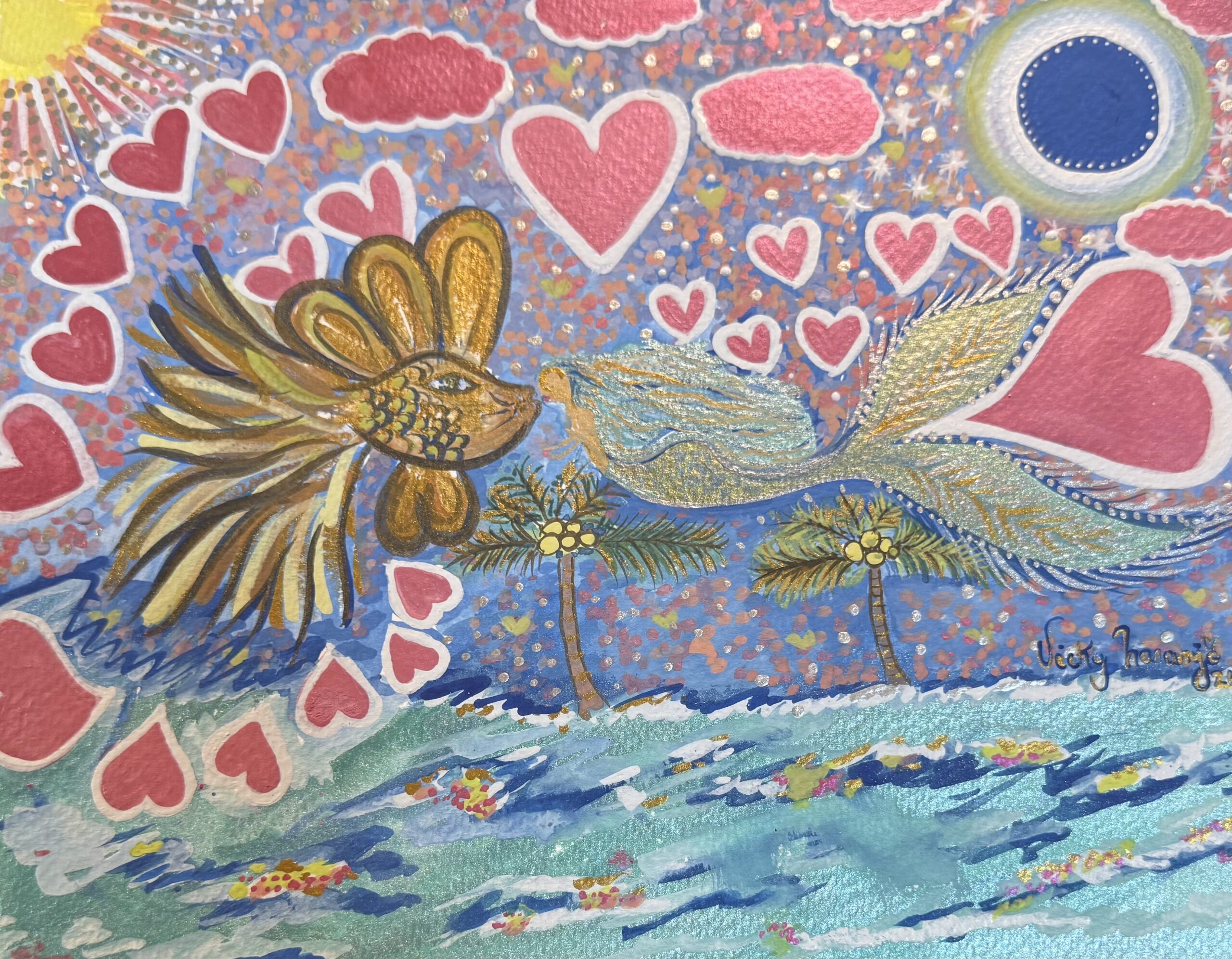 “The mermaid and the Lionfish”